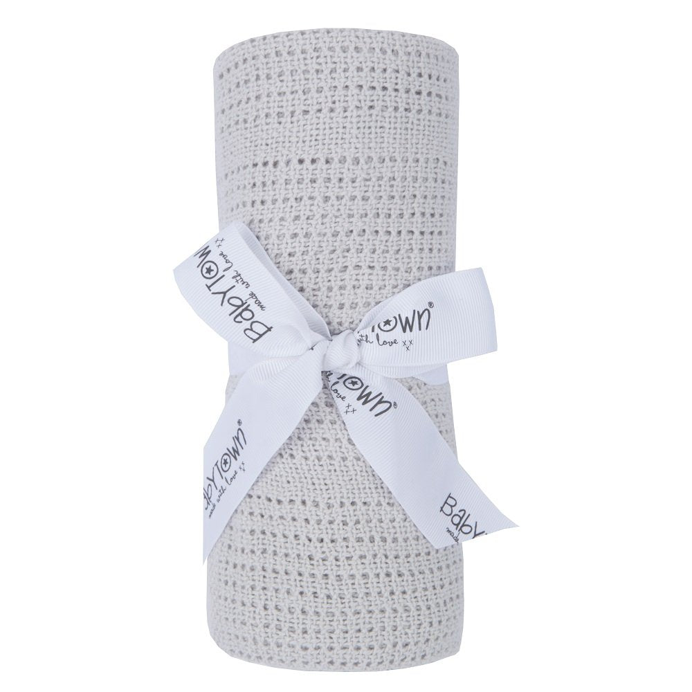Grey Cellular Blanket