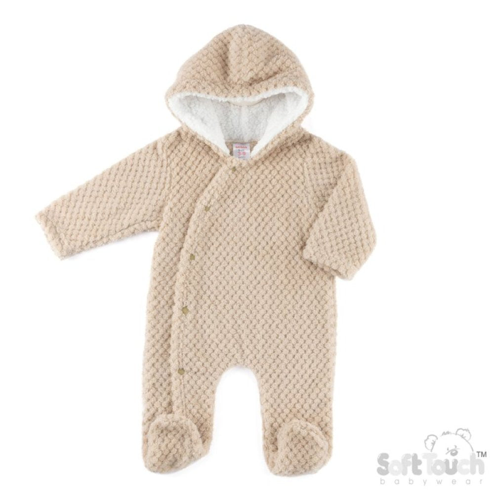 Beige Waffle Pram Suit
