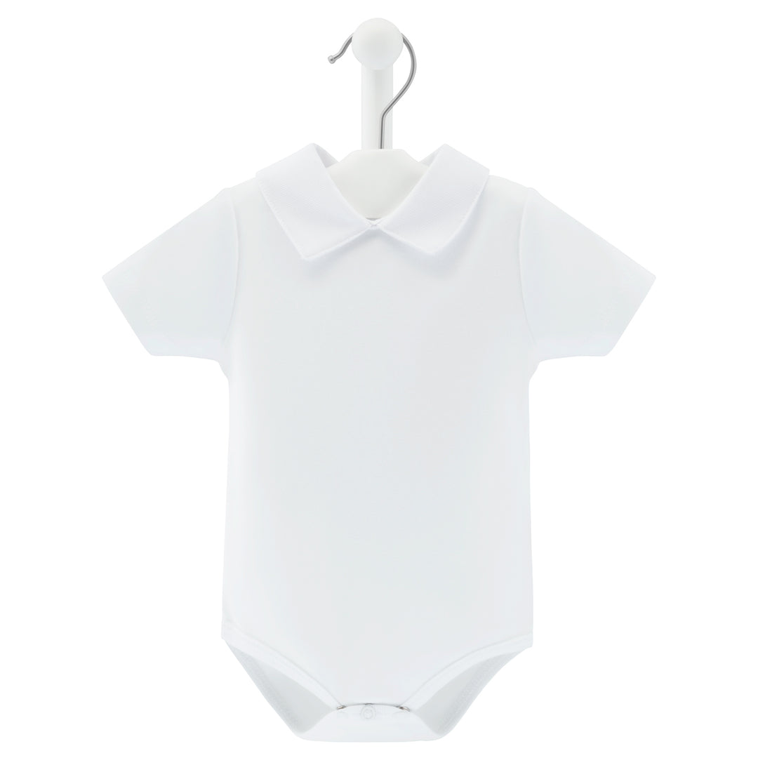 Peter Pan Collar Body Suit Short Sleeves