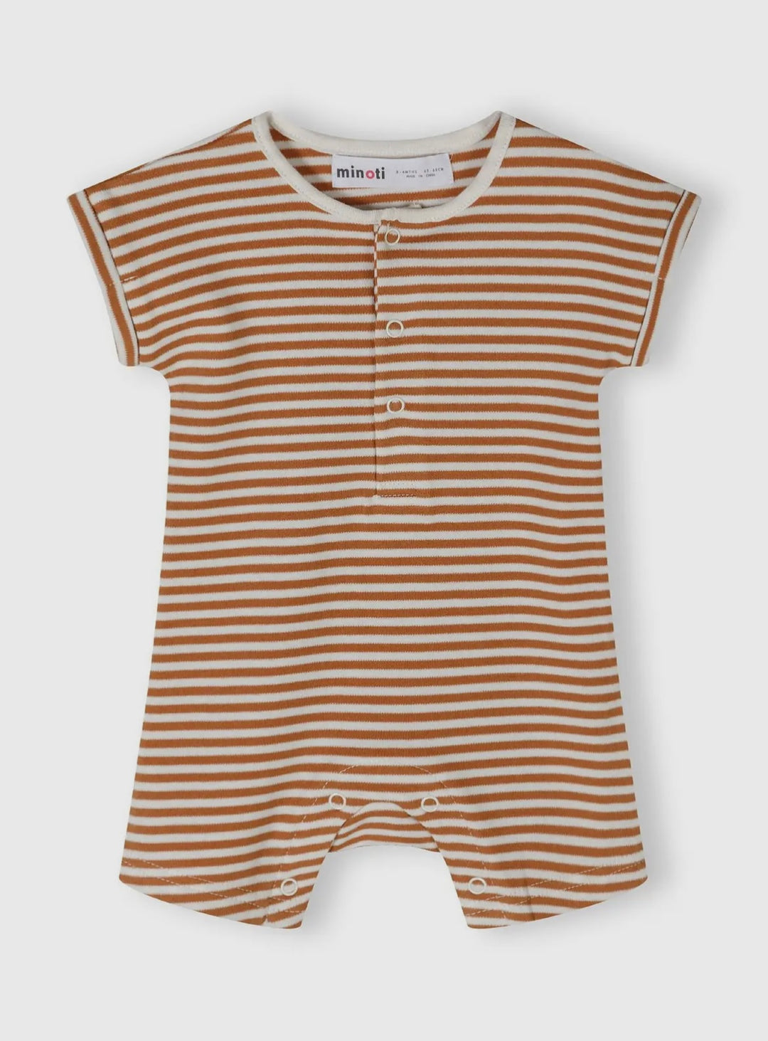 Brown & White Summer Romper