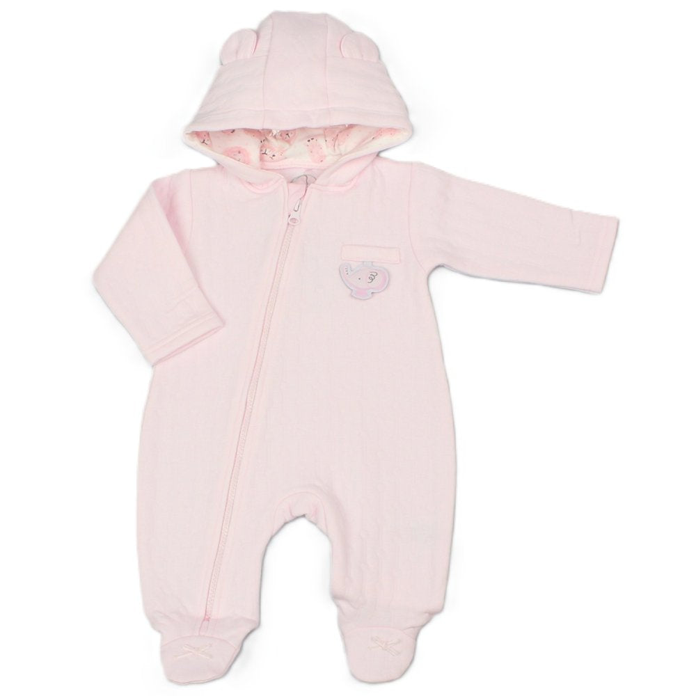 Baby Girl Quilted Pramsuit