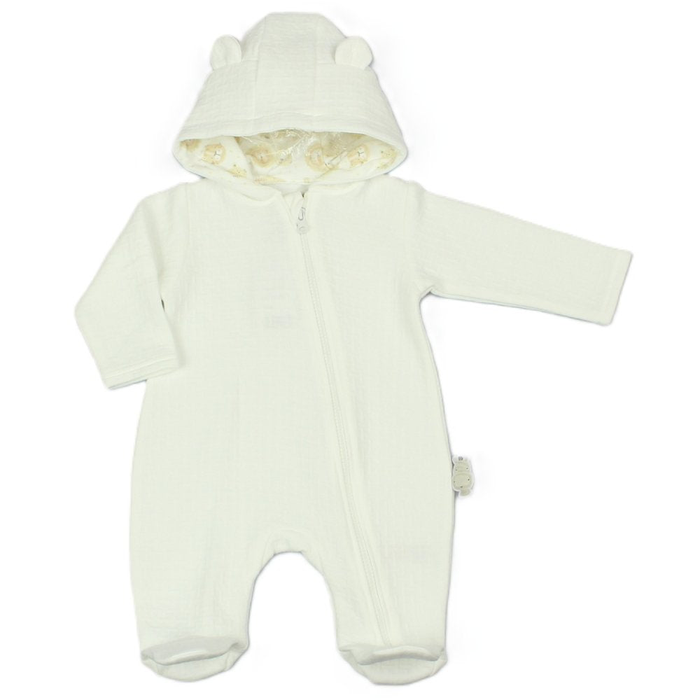 Cream Quilted Pram Suit
