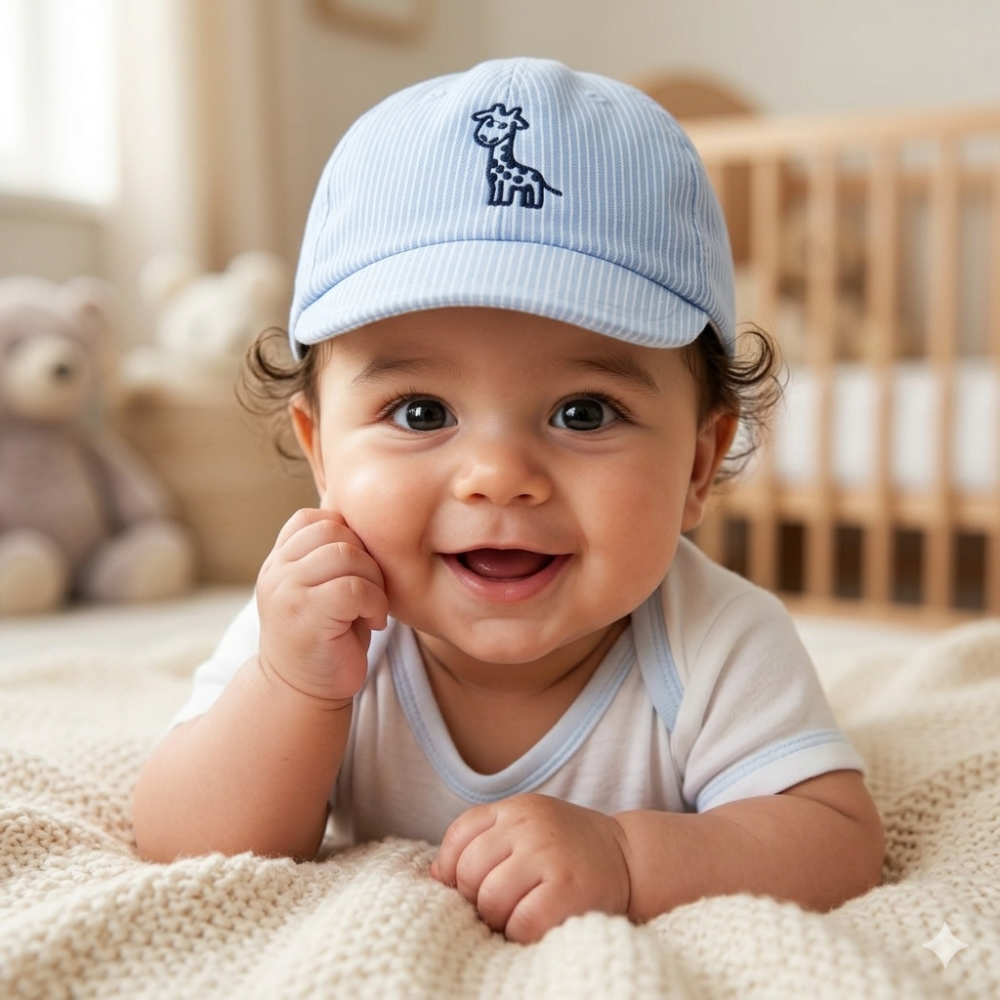 Blue Giraffe Sun Cap