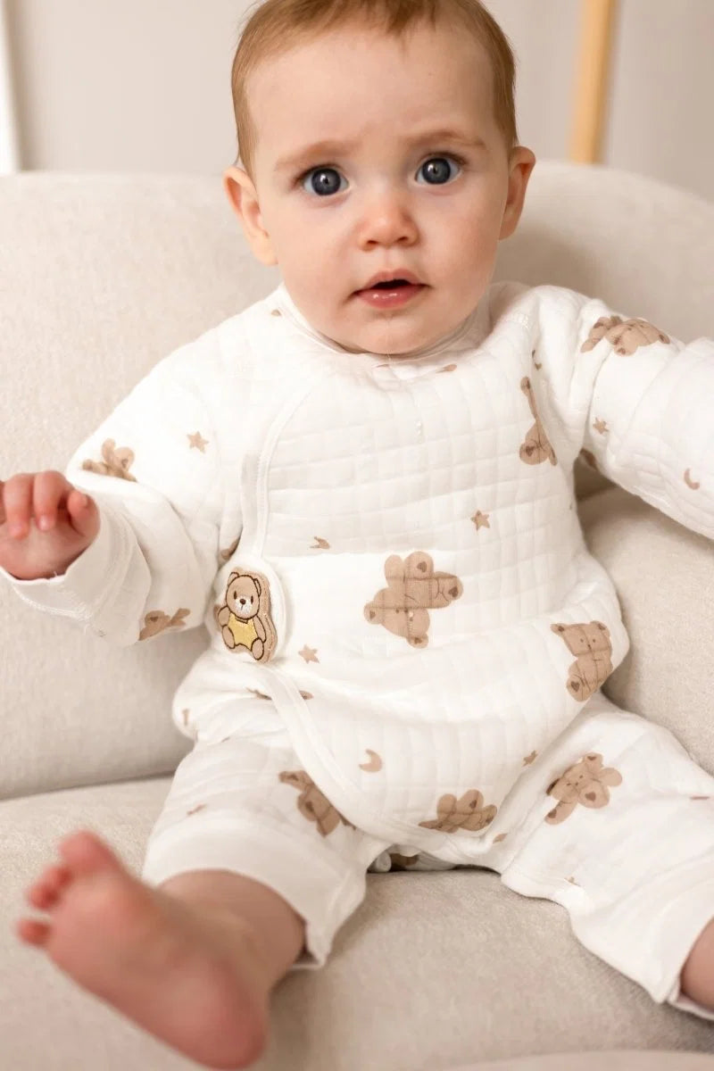 The Happy Bear Boucle Romper