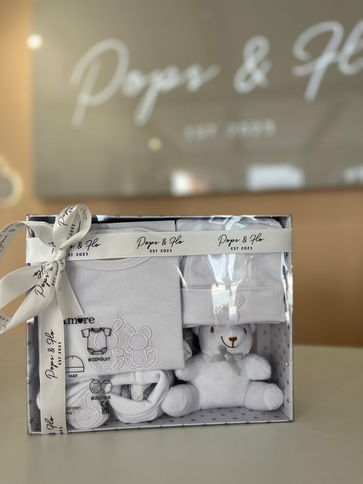 White New baby gift box