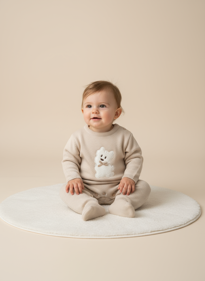 Scotty Dog Knitted Onsie