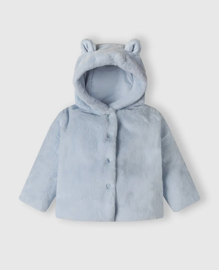Blue Faux Fur Jacket with ears
