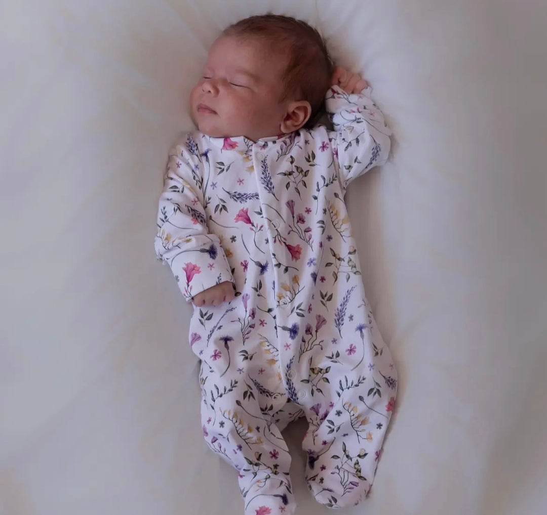 Floral Cotton Sleepsuit
