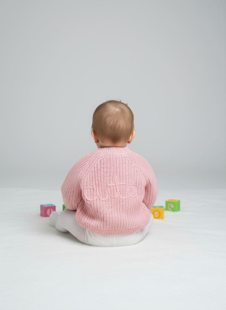 Pink 'Cute' Cardigan