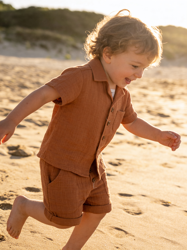 Boys Summer Set - Tan