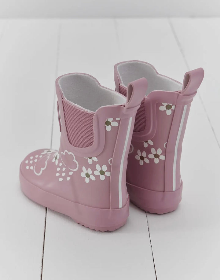 Pink Bloom Floral colour changing wellies
