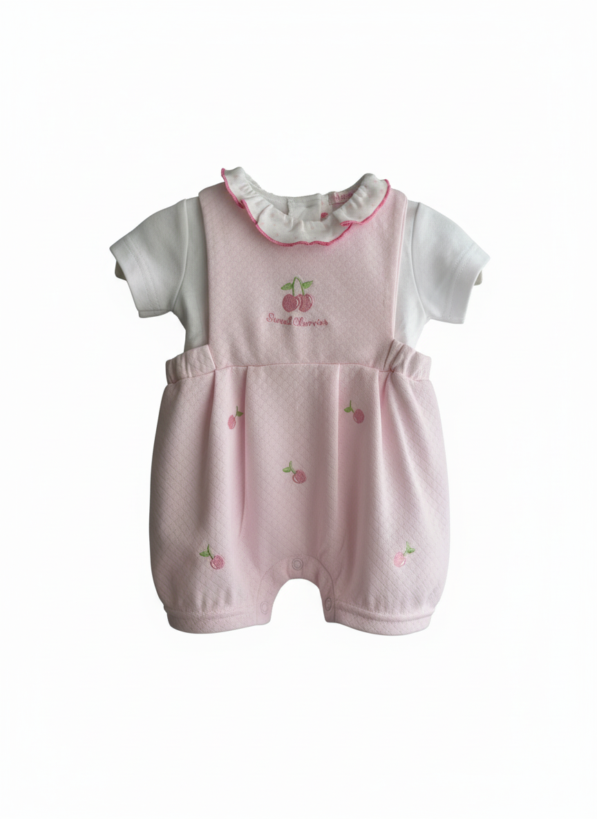 Cherry Romper with hat