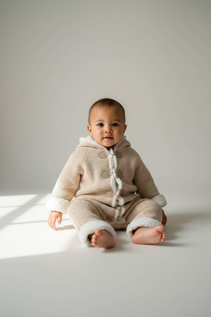 Sherpa Lining hooded pram suit