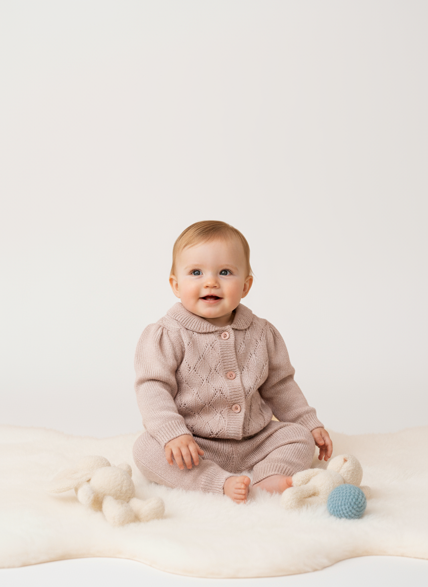 Baby girls knitted set