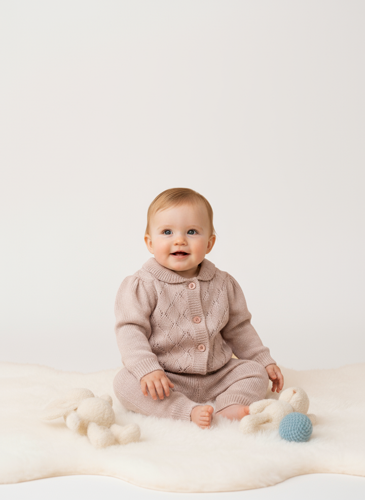 Baby girls knitted set