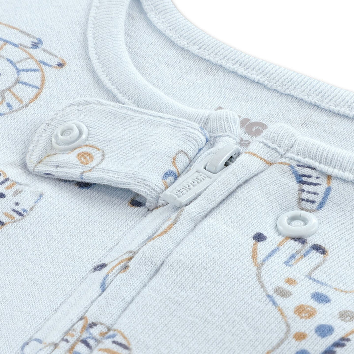 Blue Animal Baby Grow