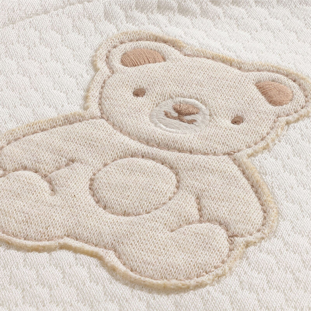 Cream Teddy Set with Hat