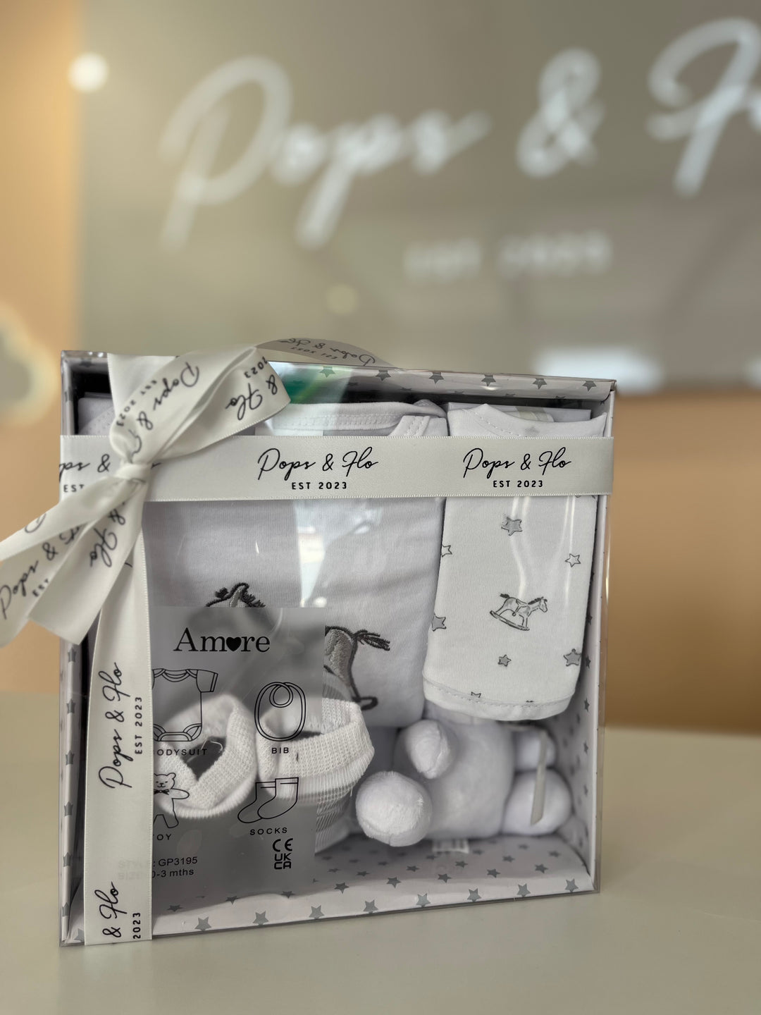 White New baby gift box