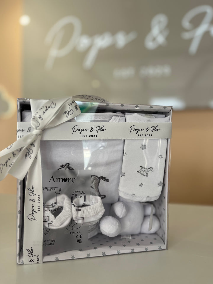 White New baby gift box