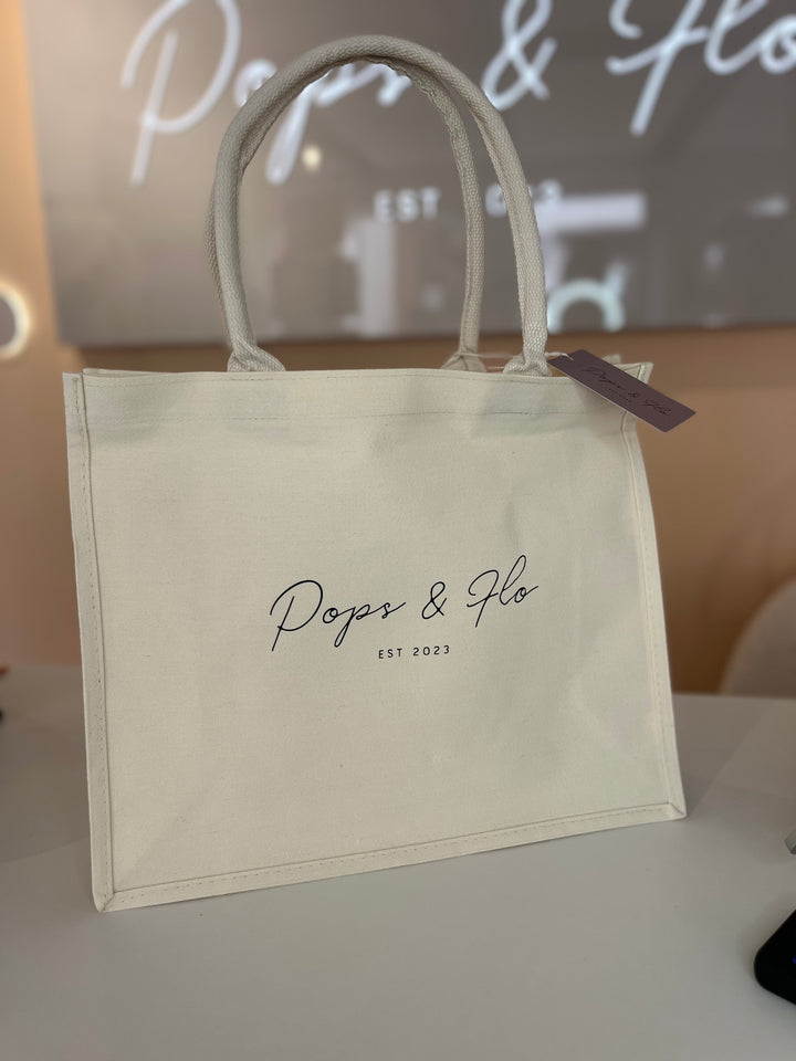Pops & Flo Large Tote Bag