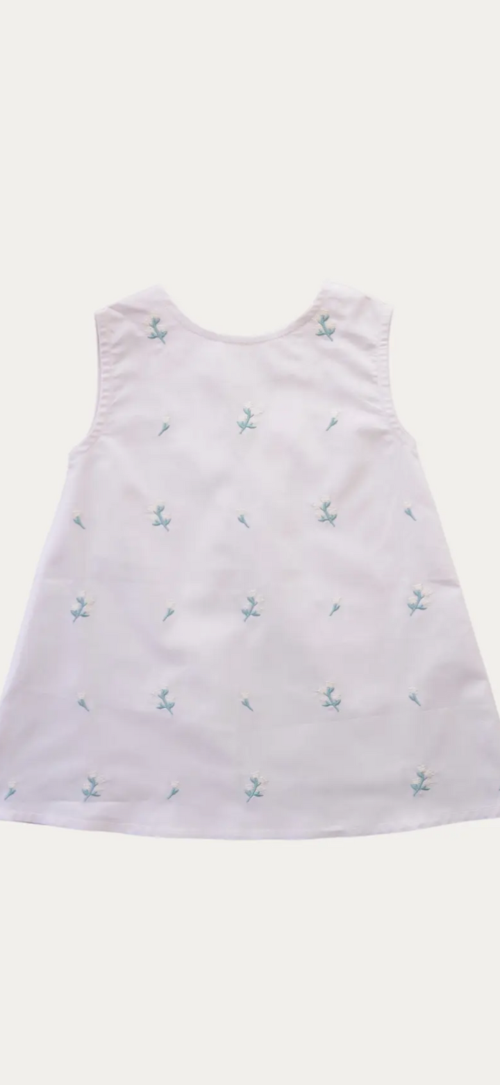 Flower Embroidered Summer Dress