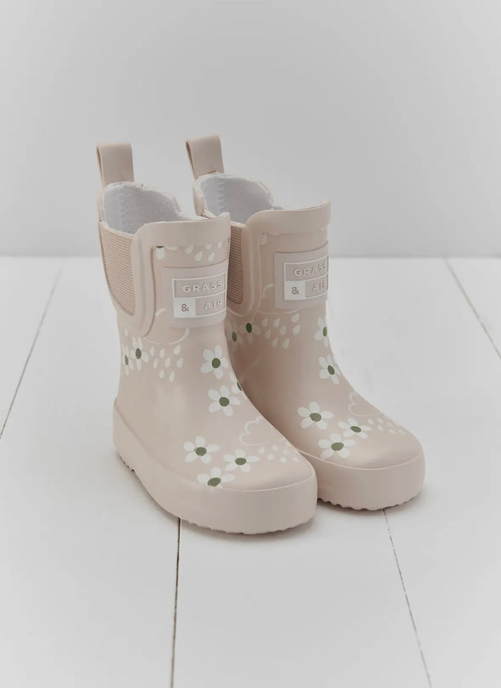 Pampas Cream Floral Colour Changing Wellies