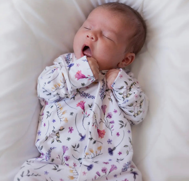 Floral Cotton Sleepsuit