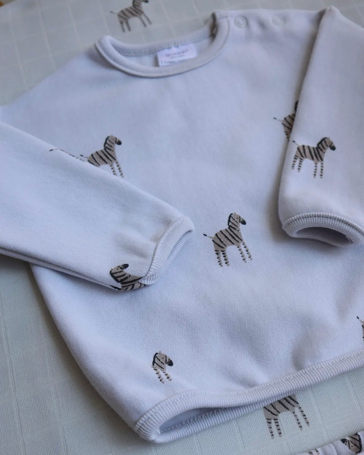 Organic Cotton Zebra Print Jumper