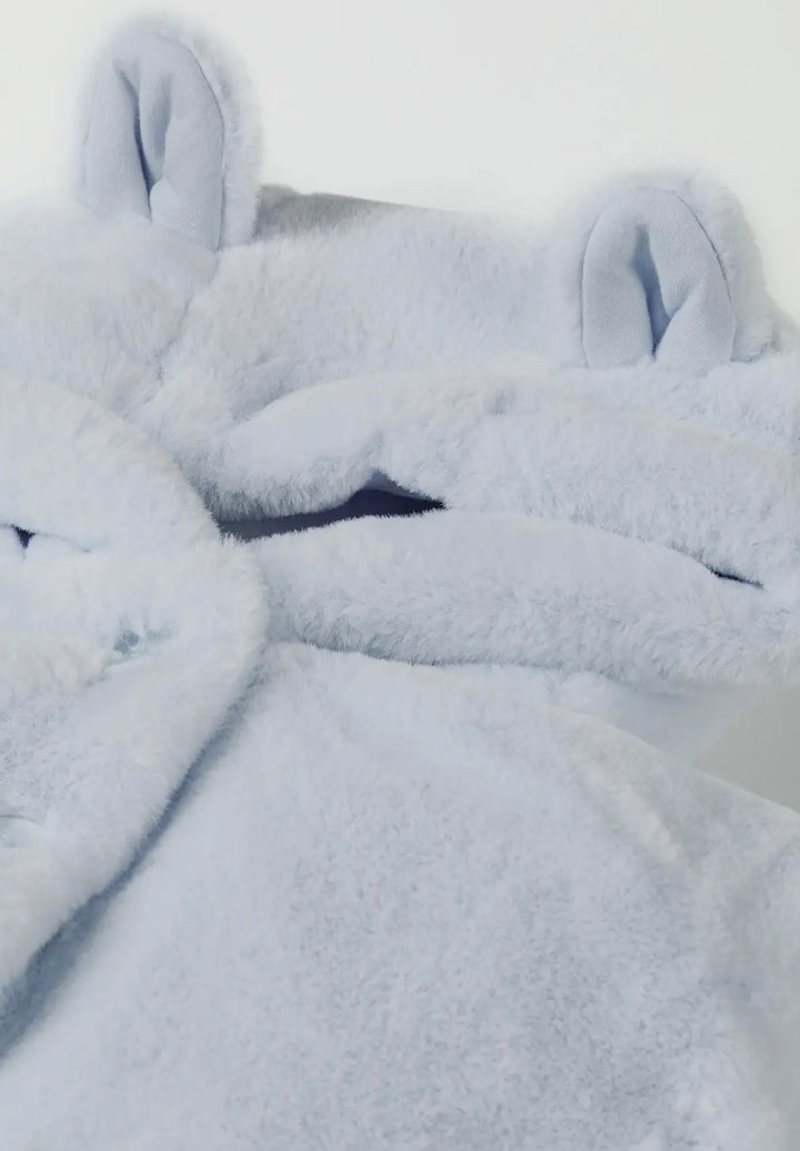 Blue Faux Fur Jacket with ears