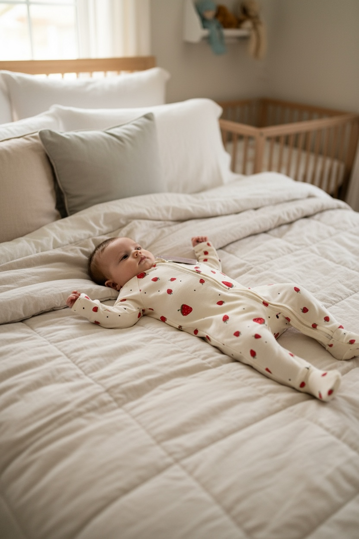 Strawberry Double Zip Romper