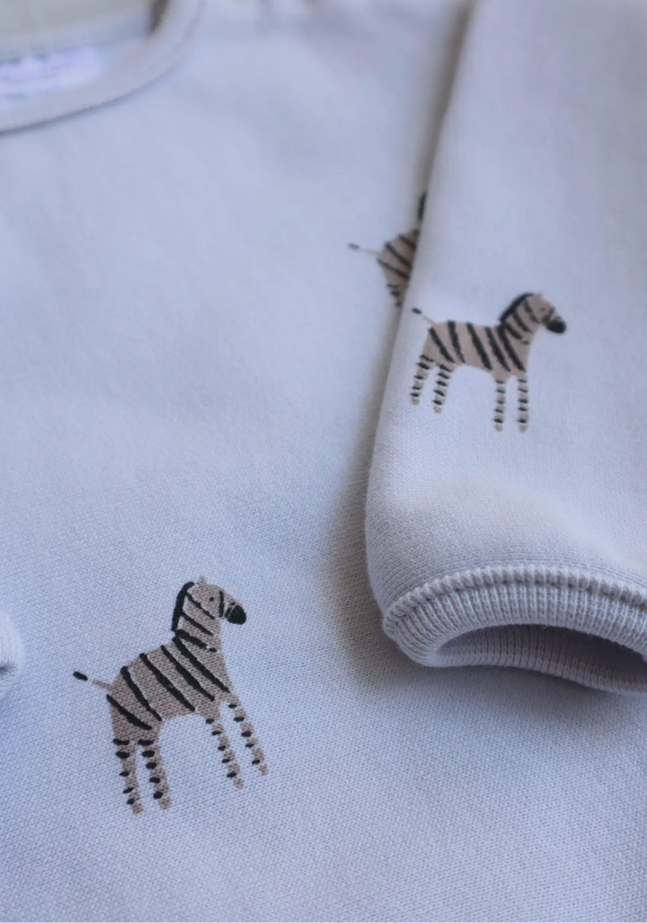 Organic Cotton Zebra Print Jumper