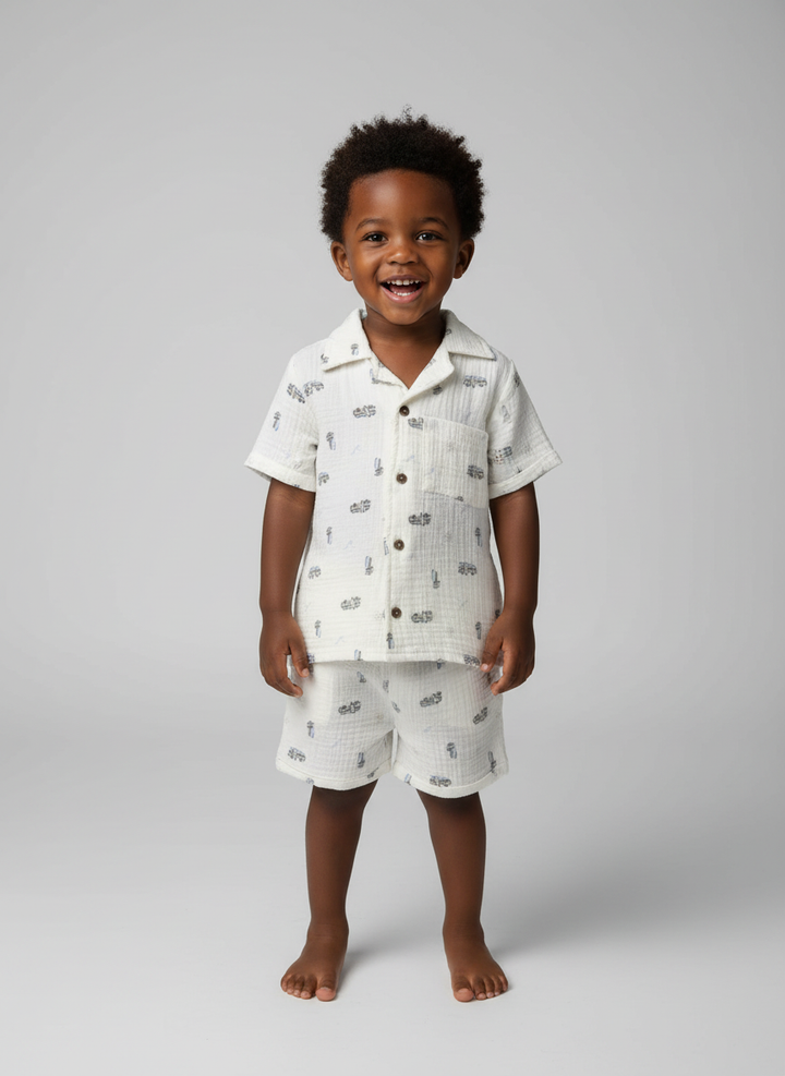 Boys Summer muslin set