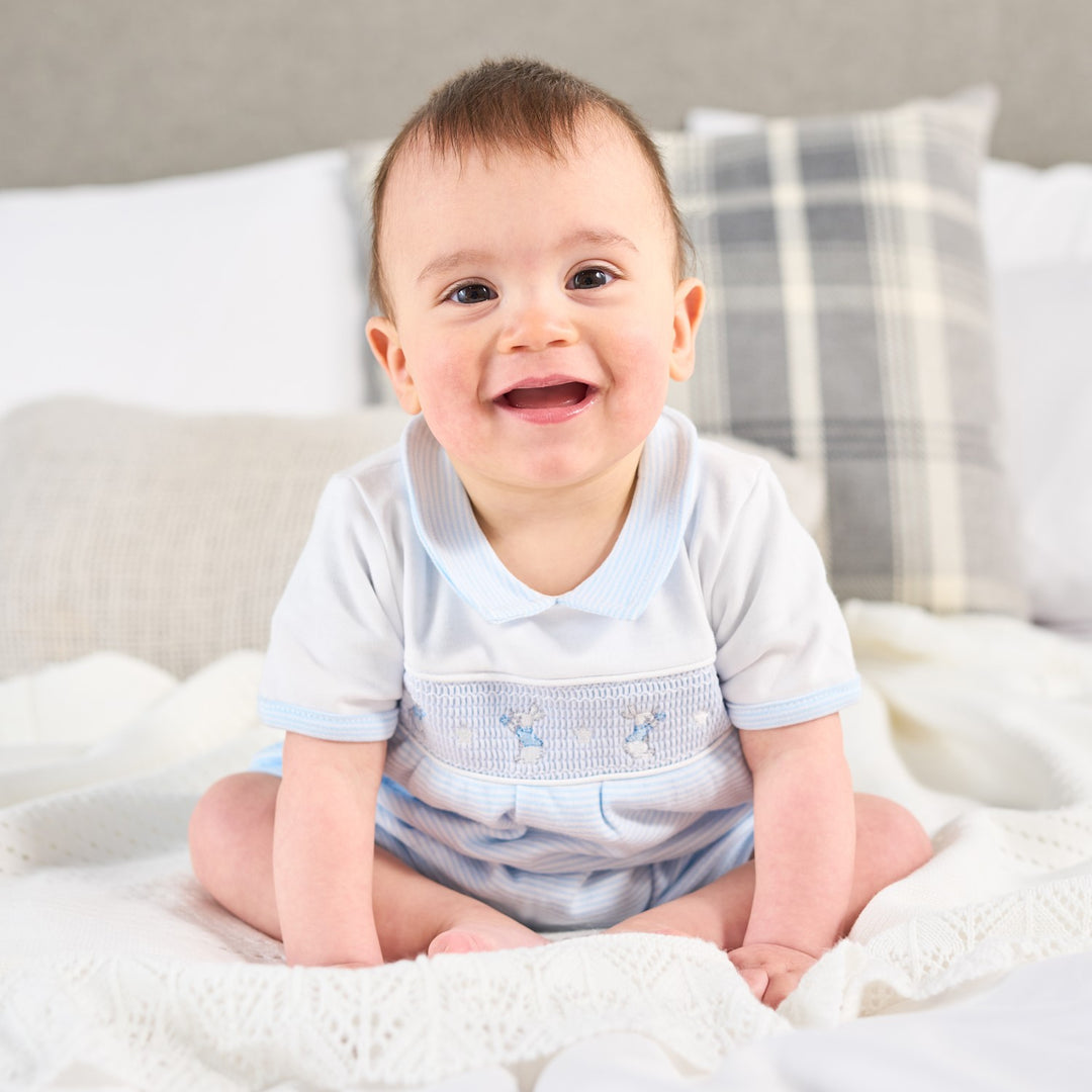Rabbit Smocked Romper