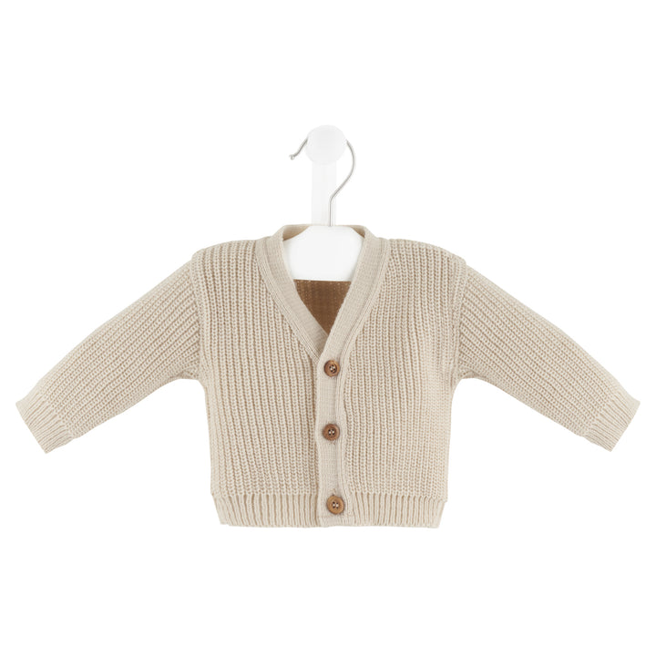 Beige Knitted Cardigan