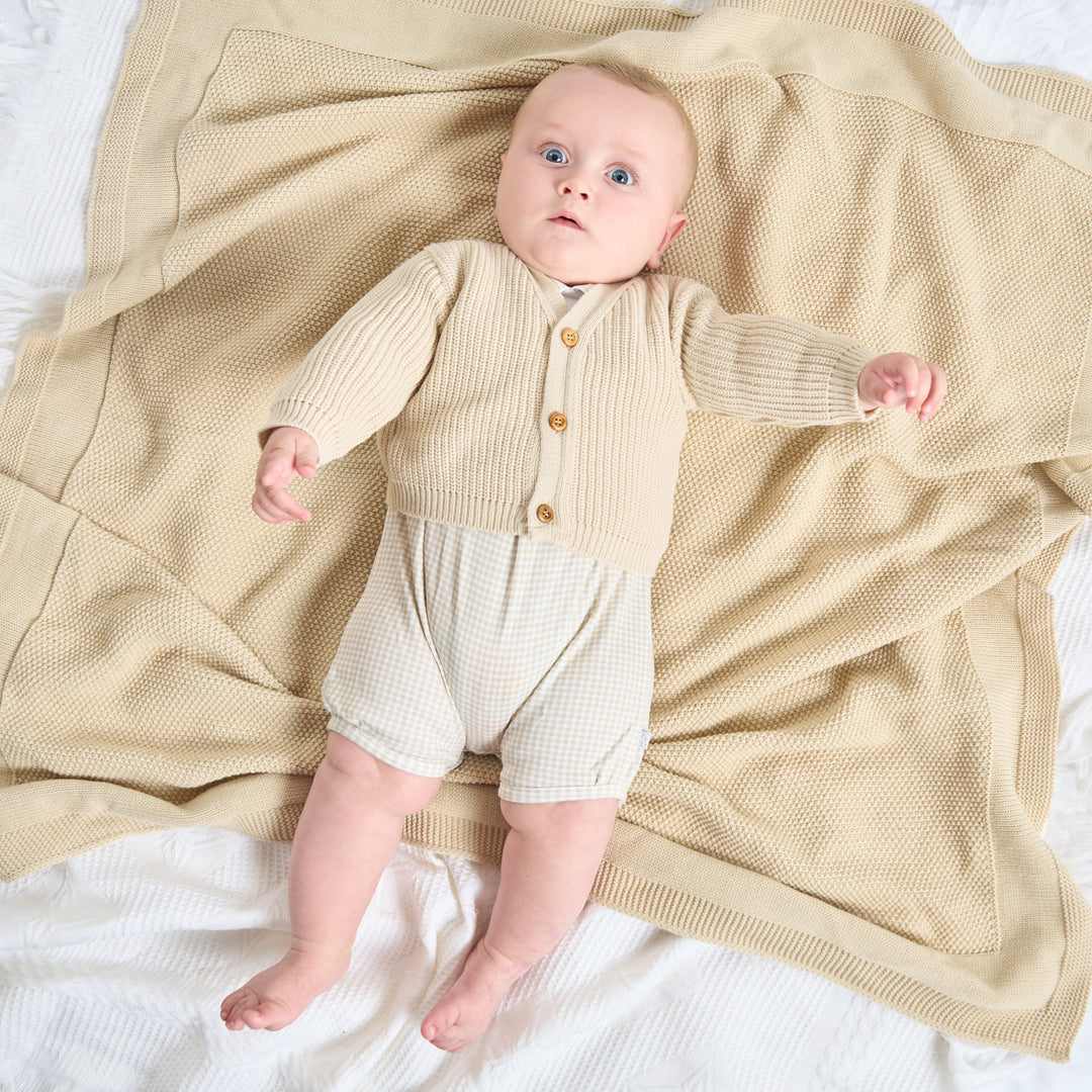 Beige Knitted Cardigan