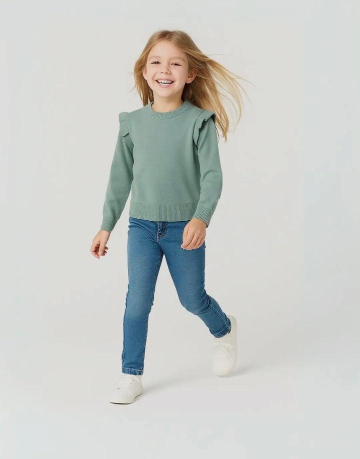 Green Frill Jumper