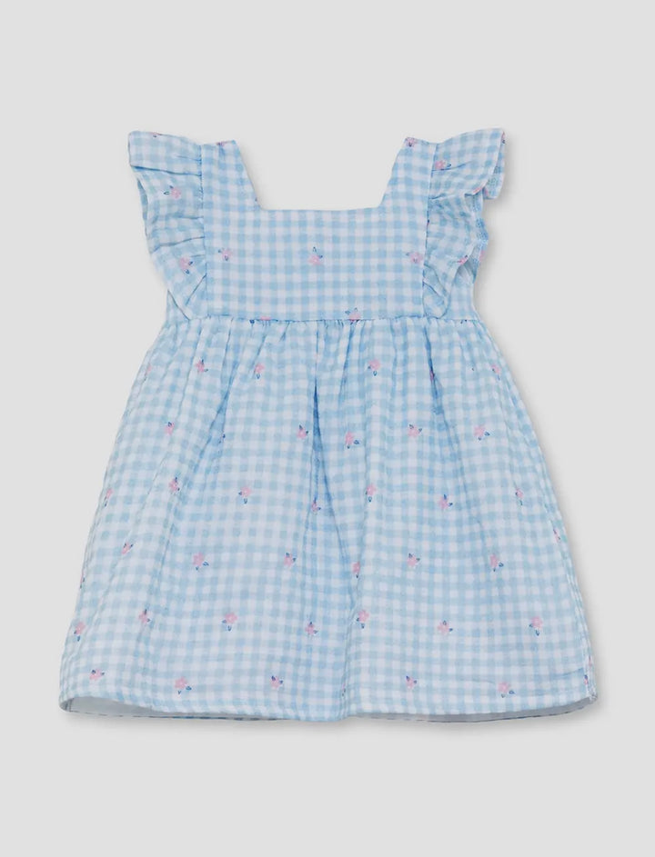 Blue Flower Summer Dress