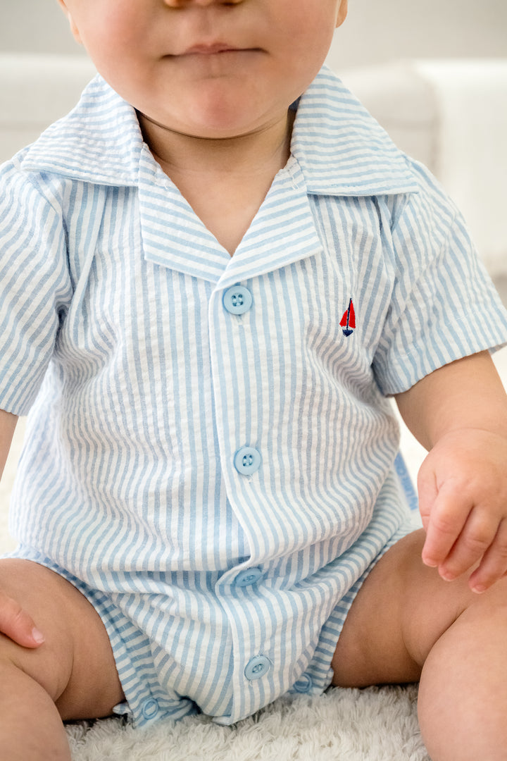 Baby Boy Stripped Romper