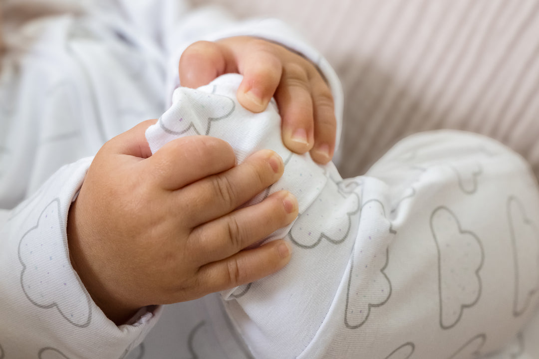 Cloud Print Footless Zip Babygrow