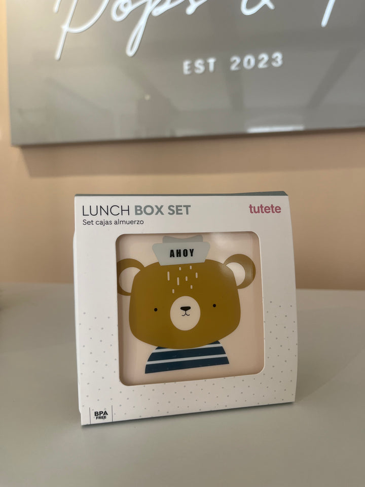 Bear Lunch Boxes Set of 3