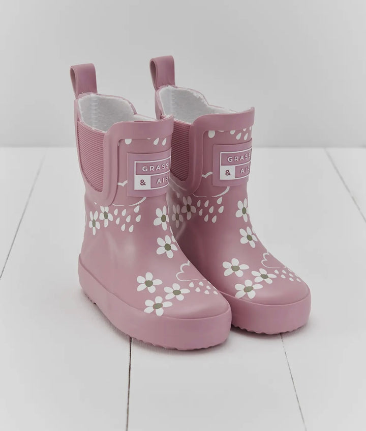 Pink Bloom Floral colour changing wellies