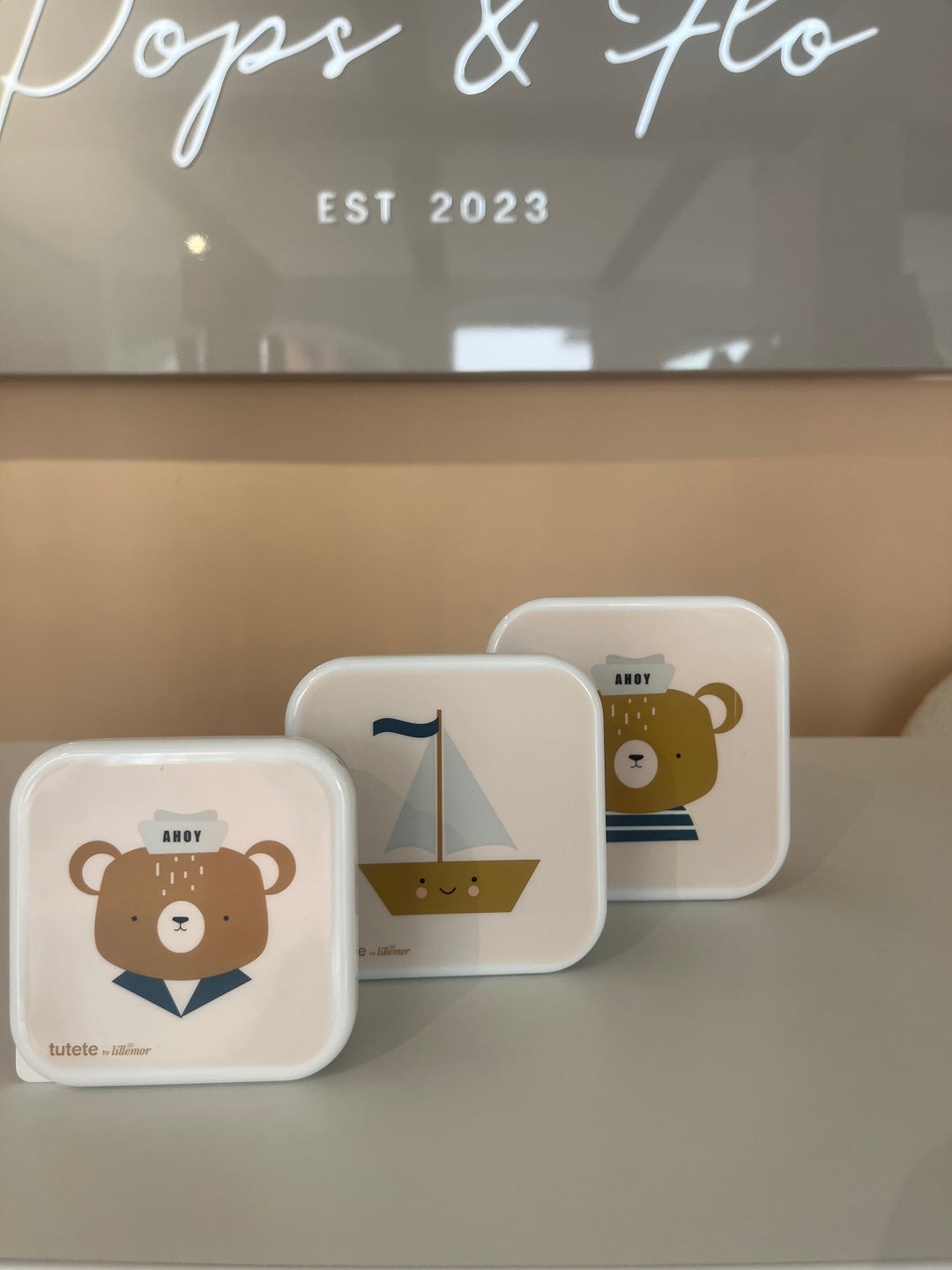Bear Lunch Boxes Set of 3