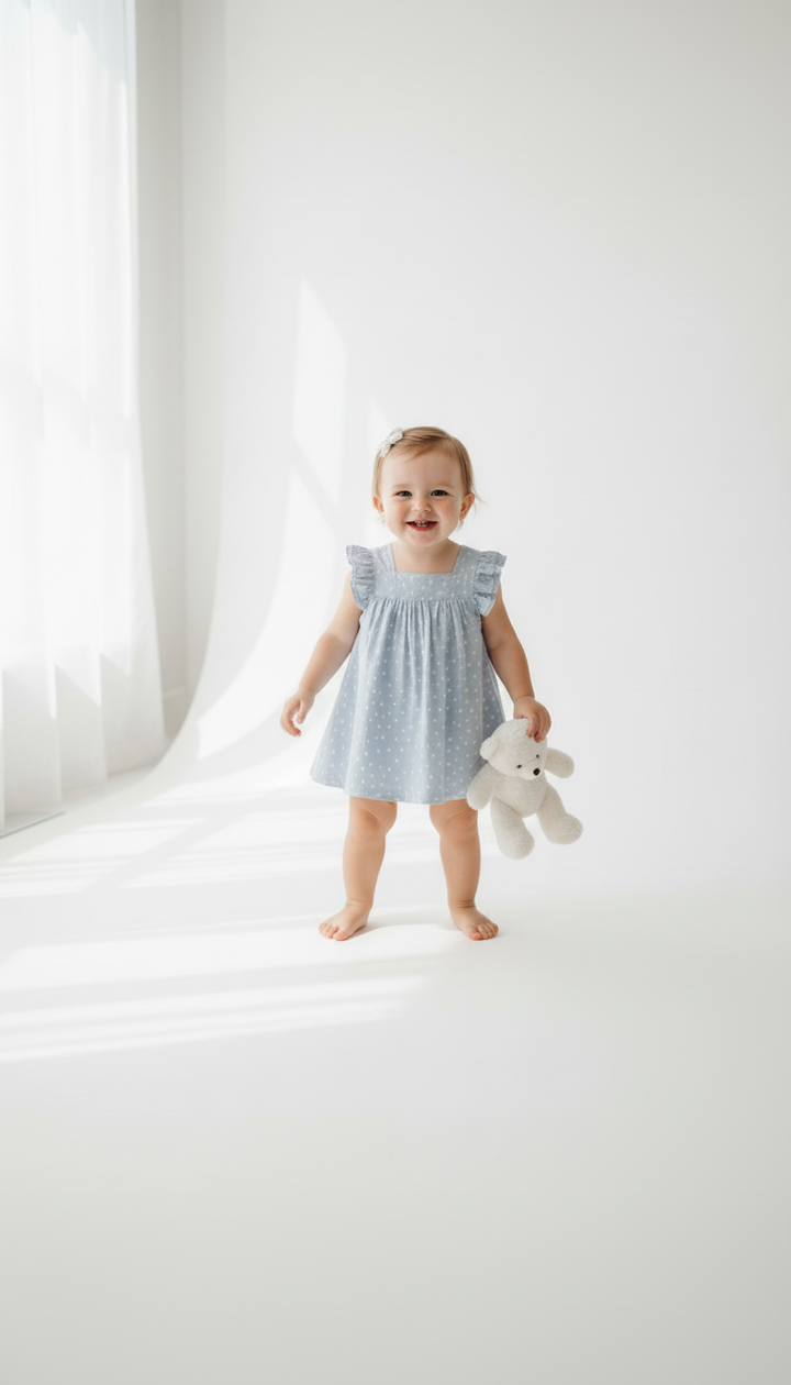 Blue Star Print Dress