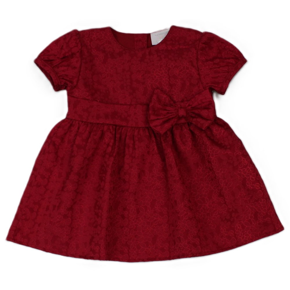 Baby Girls Red Lined Party Dress