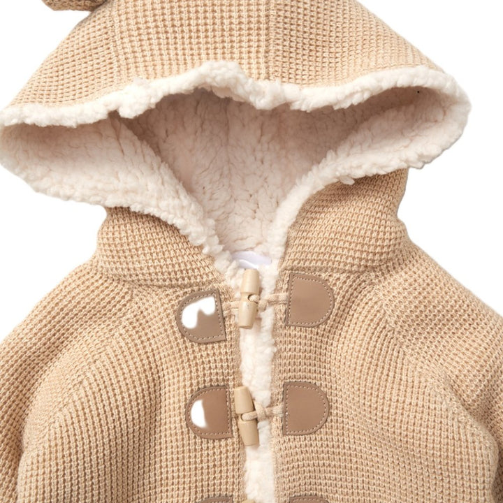 Sherpa lining hooded jacket