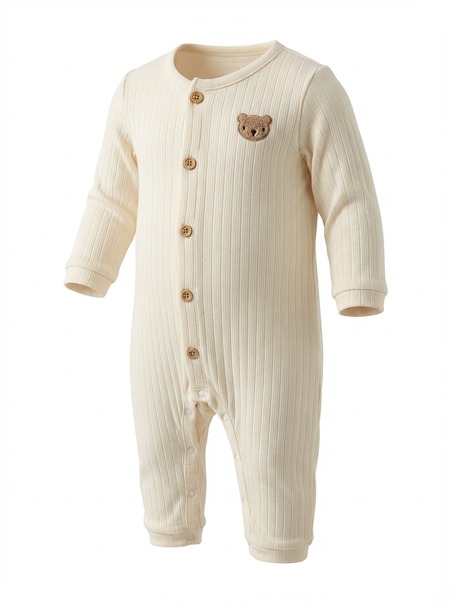 Footless Teddy Romper with hat