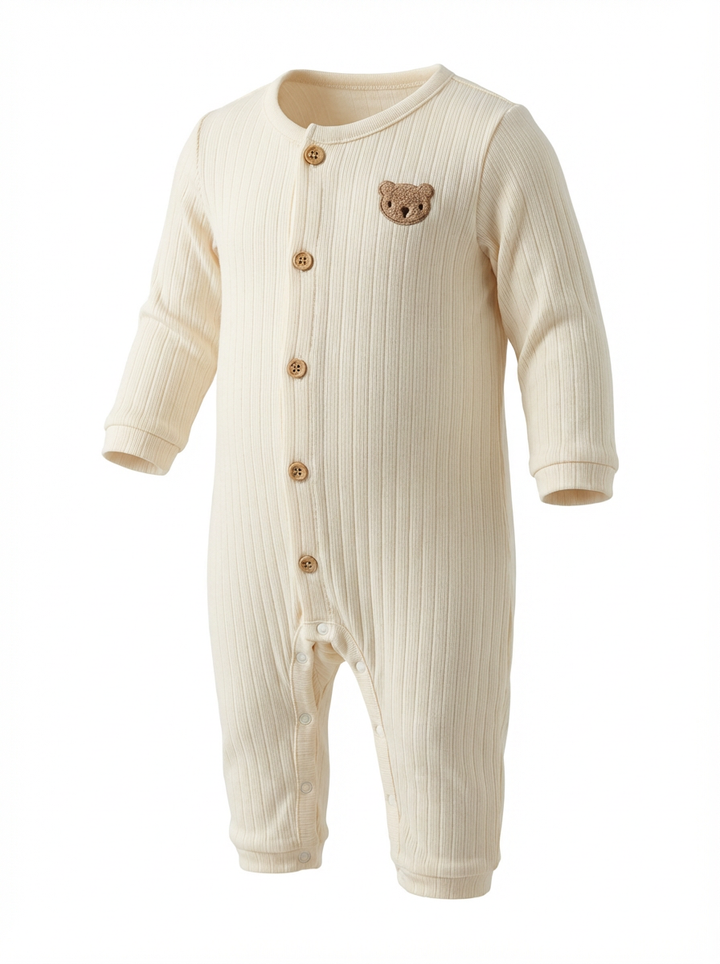 Footless Teddy Romper with hat