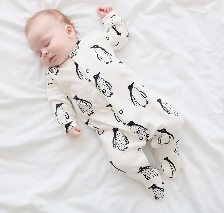 Unisex Penguin Baby Grow