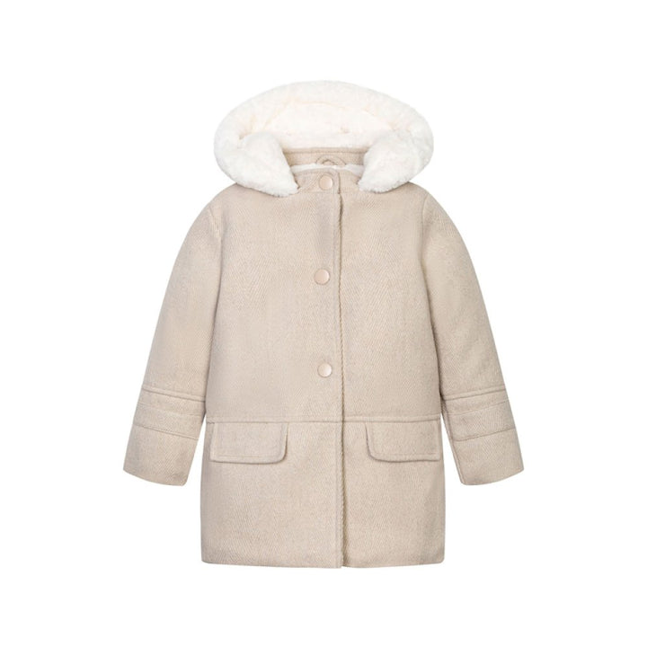 Beige Winter Wool Coat