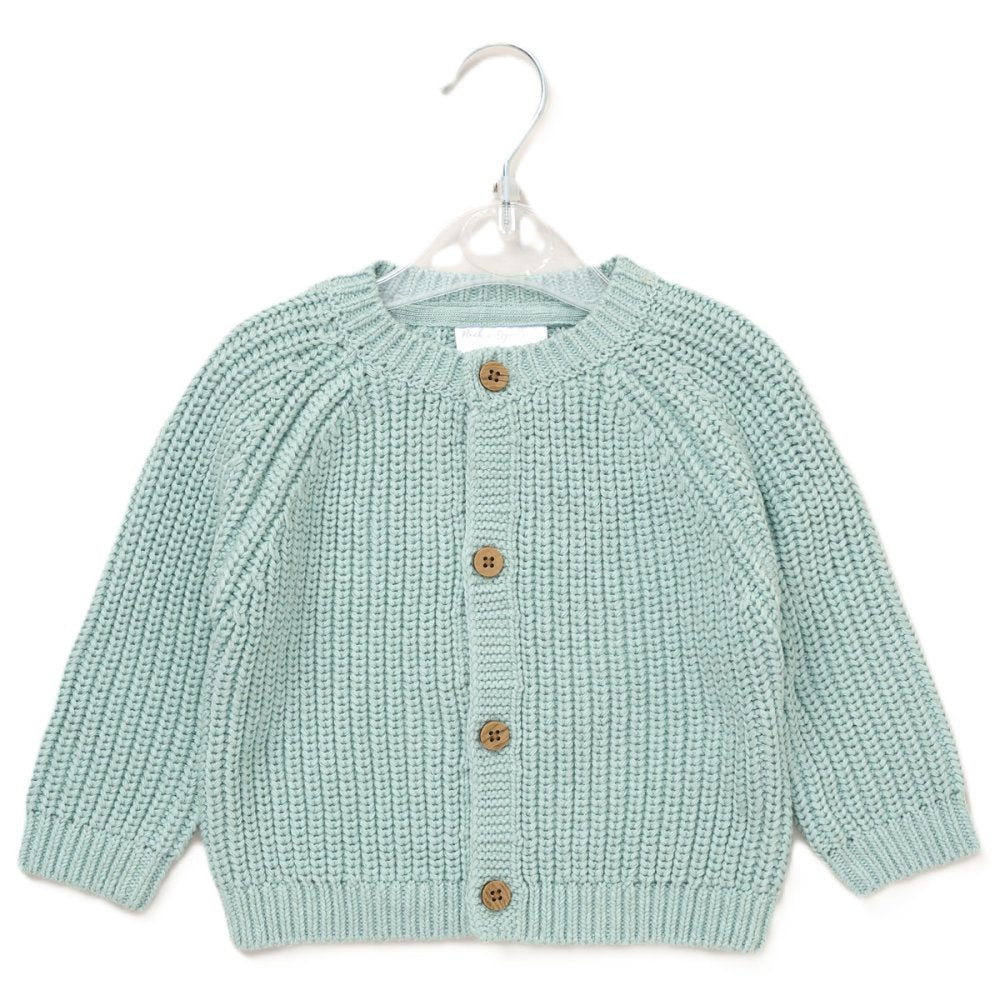 Sage Embroidered Cardigan